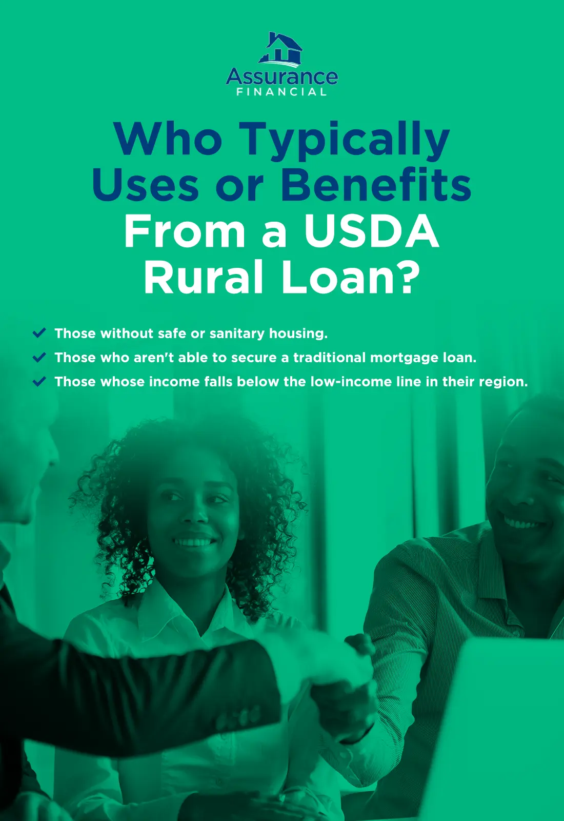 who typically benefits from a usda rural loan