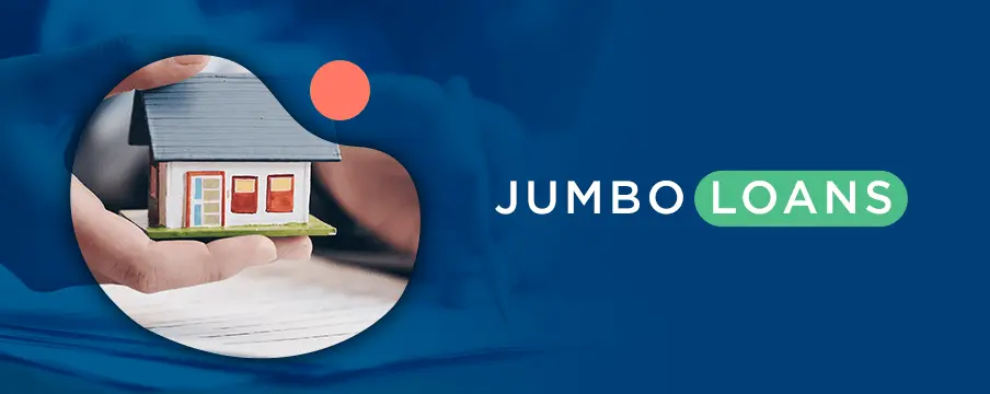 Jumbo Loans with person holding a house
